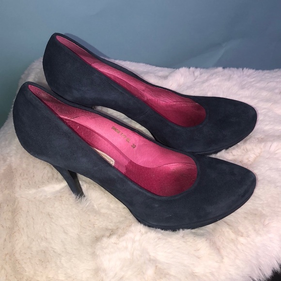 💙 blue suede Shoes! Buffalo London size 39 - Picture 2 of 11